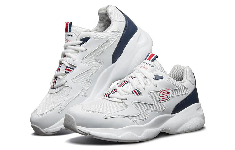 Skechers D'Lites Airy Low-Top Running Shoes White/Black/Red 999090-WBRD