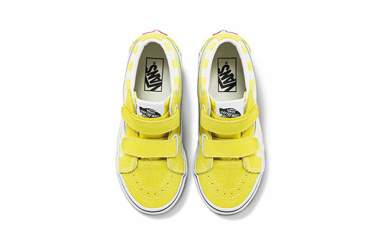 (PS) Vans Sk8-Mid Reissue V 'Yellow White Grid' VN0A38HHABP