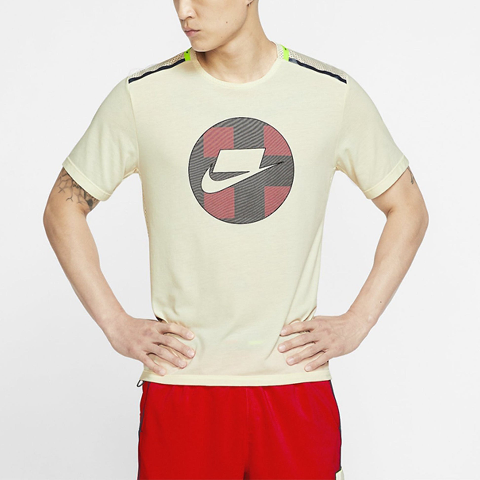 Nike AS Men's NK WILD Run Top SS MESH PALE IVORY BV5548-110