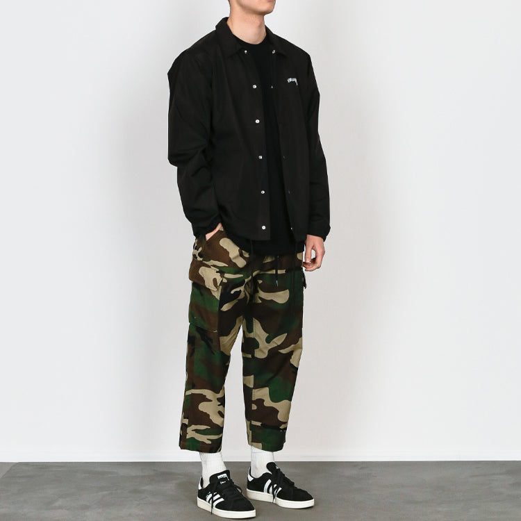 Stussy Unisex Printing Coach Jacket Black 115394-0001