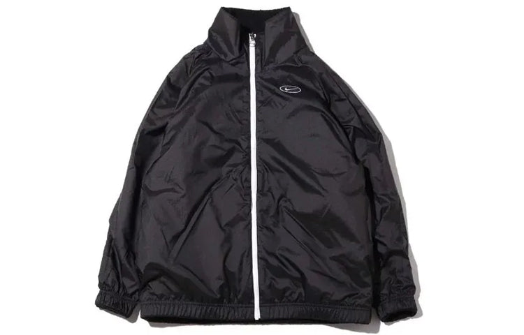 (WMNS) Nike Big Swoosh Large lamb's wool Reversible Jacket Asia Edition Black CI8938-010