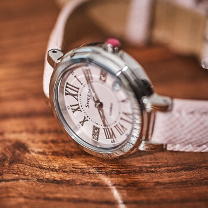 CASIO Female SHEEN Japan / South Korea Fashion Pink Analog SHE-4029L-4A