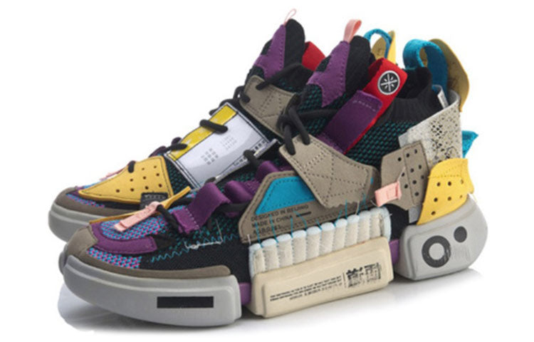 (WMNS) Li-Ning Ace Low 'Multicolor Grey' AGBQ066-1