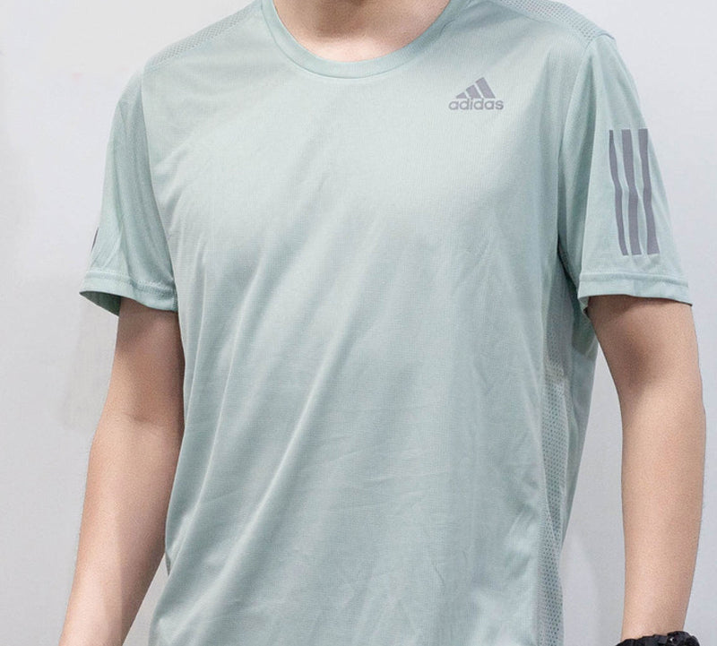 adidas Casual Sports Breathable Short Sleeve Green FL6946