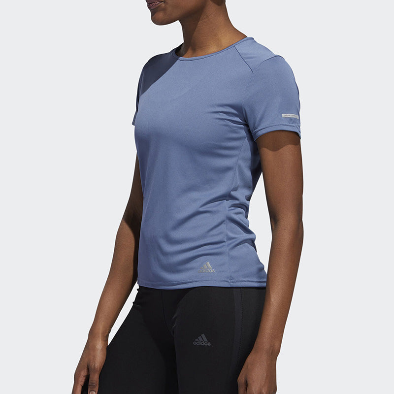 (WMNS) adidas Casual Breathable Gym Sports Short Sleeve Blue EI6501