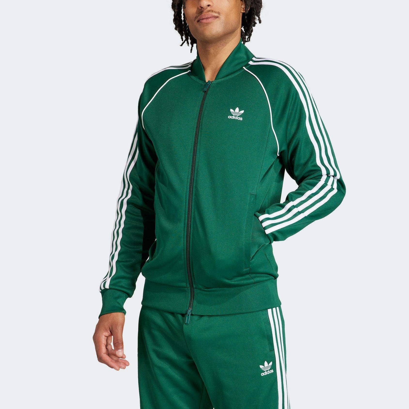 adidas Adicolor Classics SST Track Jacket Asia Sizing 'Green' IR9863