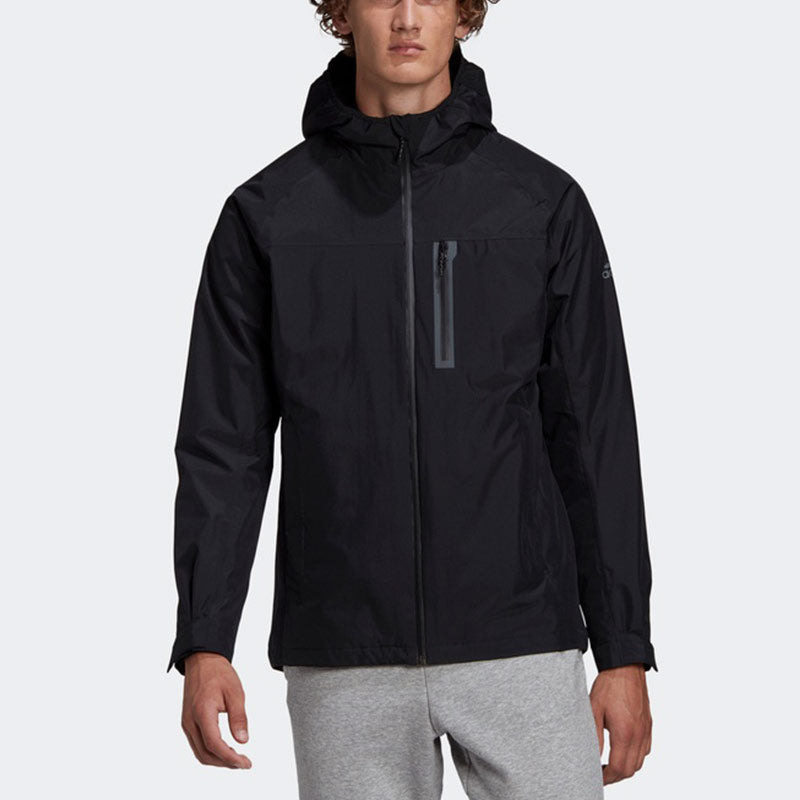 adidas 3 in 1 Wp Jkt Outdoor Sports Hooded Jacket Black GF0019