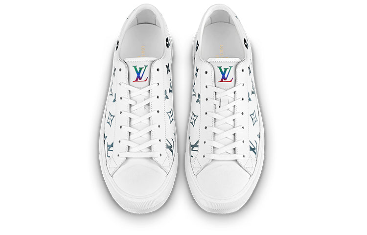 LOUIS VUITTON Tattoo Sneakers 'White with Colorful Monogram' 1A8KHO