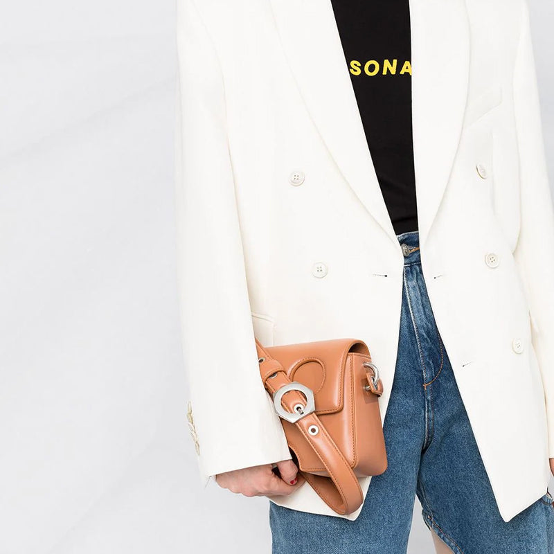 (WMNS) Off-White 22 Burrow Shoulder Bag OWNN005S21LEA0016200