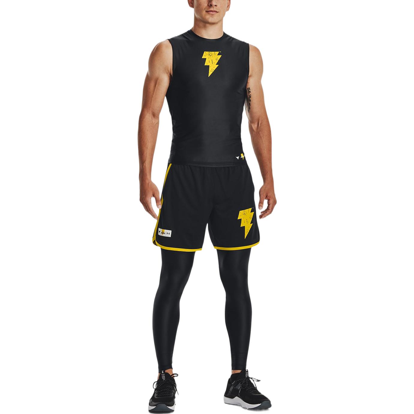 Under Armour Project Rock Iso-Chill Black Adam Tank 'Black Yellow' 1377746-001