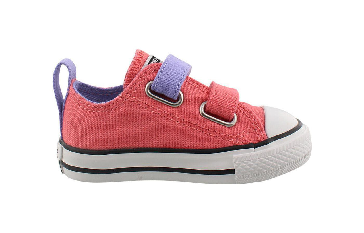 (TD) Converse Chuck Taylor Velcro Ox 'Pink' 742887C
