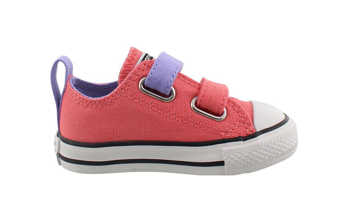 (TD) Converse Chuck Taylor Velcro Ox 'Pink' 742887C