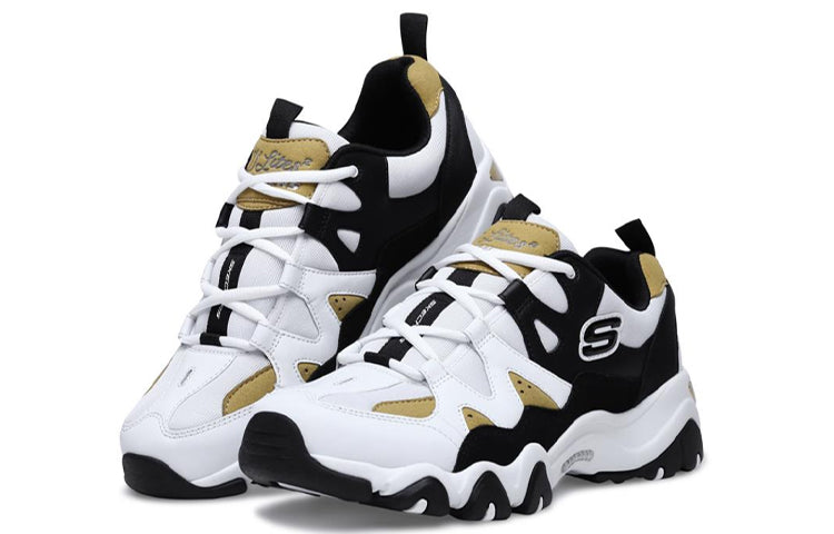 Skechers D'lites 2.0 Running Shoes Black/White/Yellow 999042-WBGD