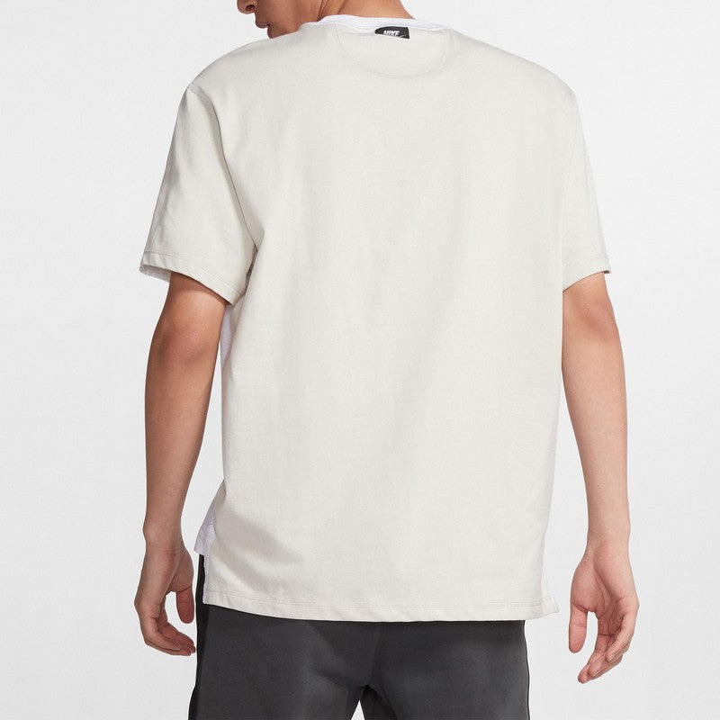 Nike Large Alphabet Logo Printing Sports Short Sleeve White BV4578-051