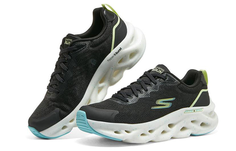 (WMNS) Skechers Go Run Swirl Tech 'black' 128794-BKLM