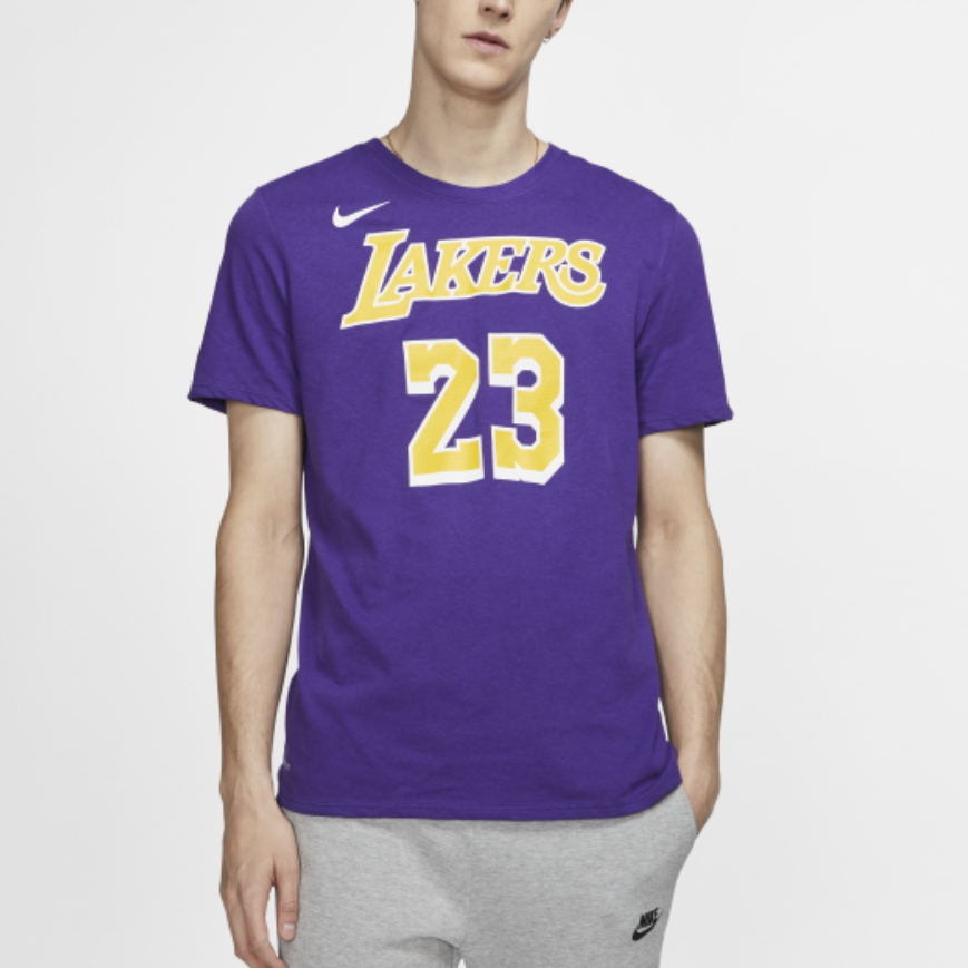 Nike NBA James LeBron James lakers limited Jersey Short Sleeve Purple AR4888-557