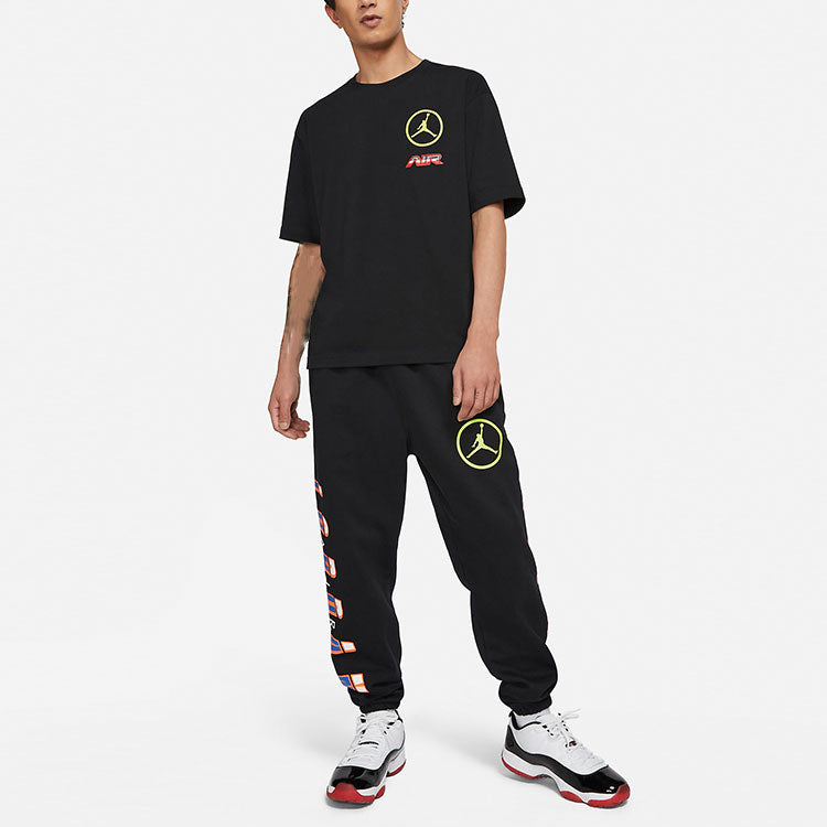 Air Jordan Solid Color Casual Short Sleeve Black CV2994-010