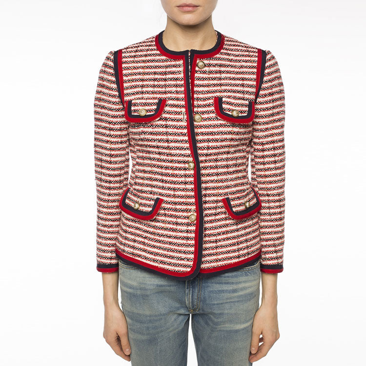 (WMNS) Gucci Stripe Jacket Red 482665-ZKM24-9381