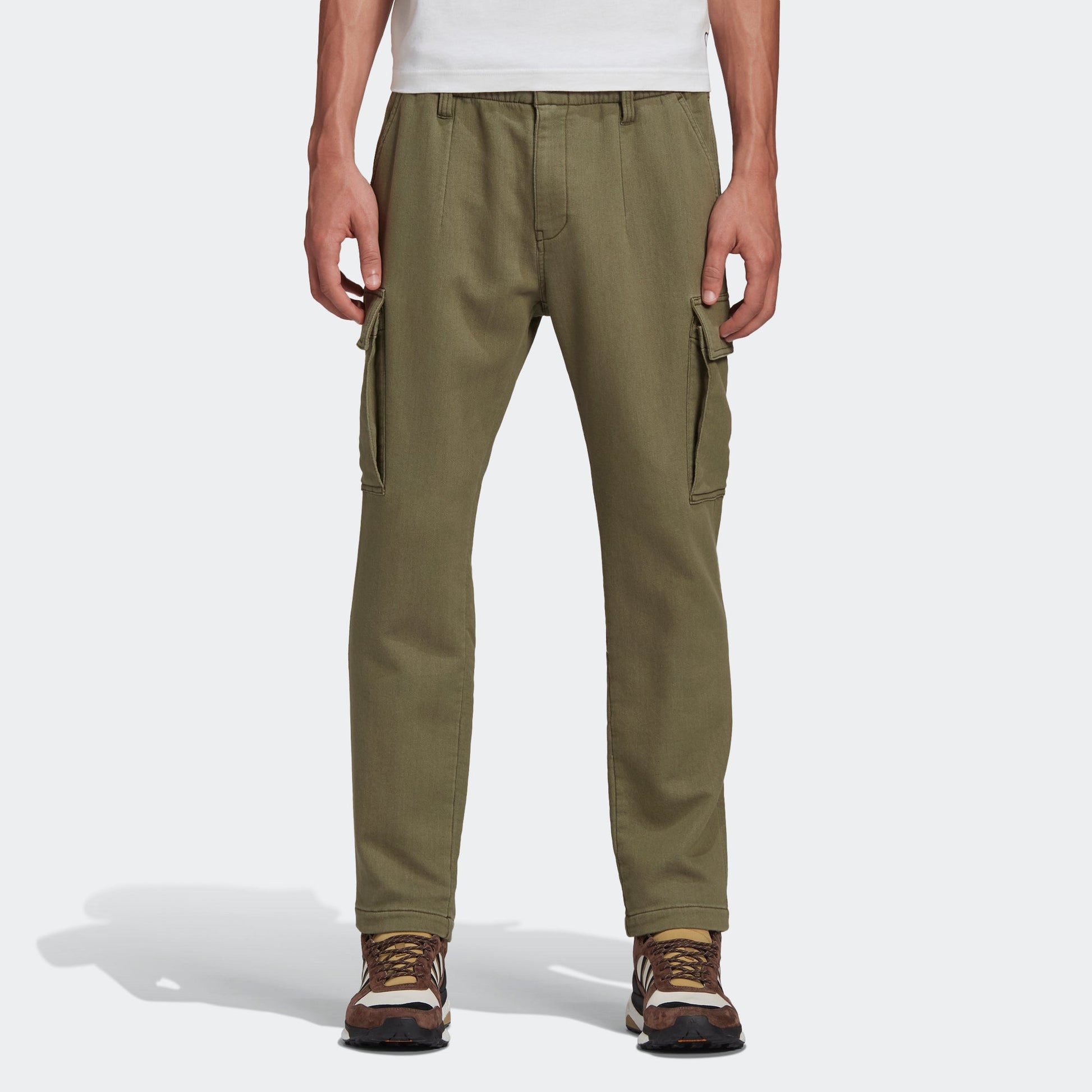 adidas originals x HUMAN MADE Crossover Embroidered Logo Multiple Pockets Sports Pants Green GM4635