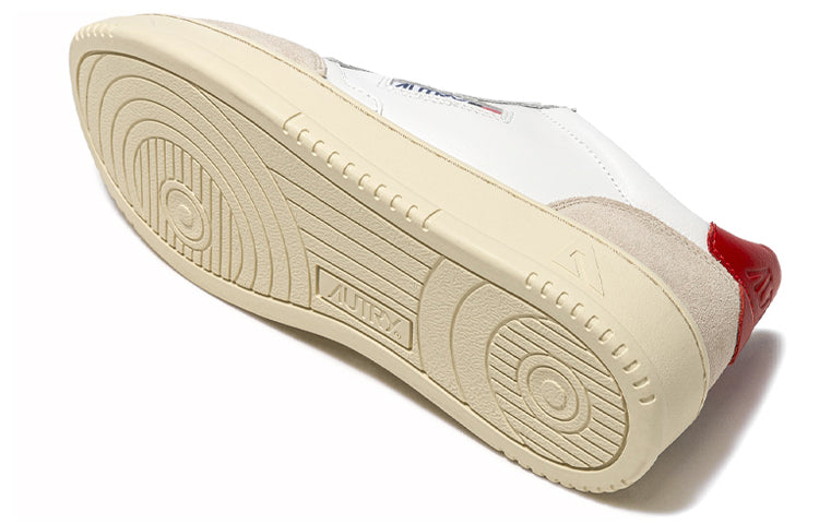 Autry Medalist Low 'White Suede Red' AULM-LS43