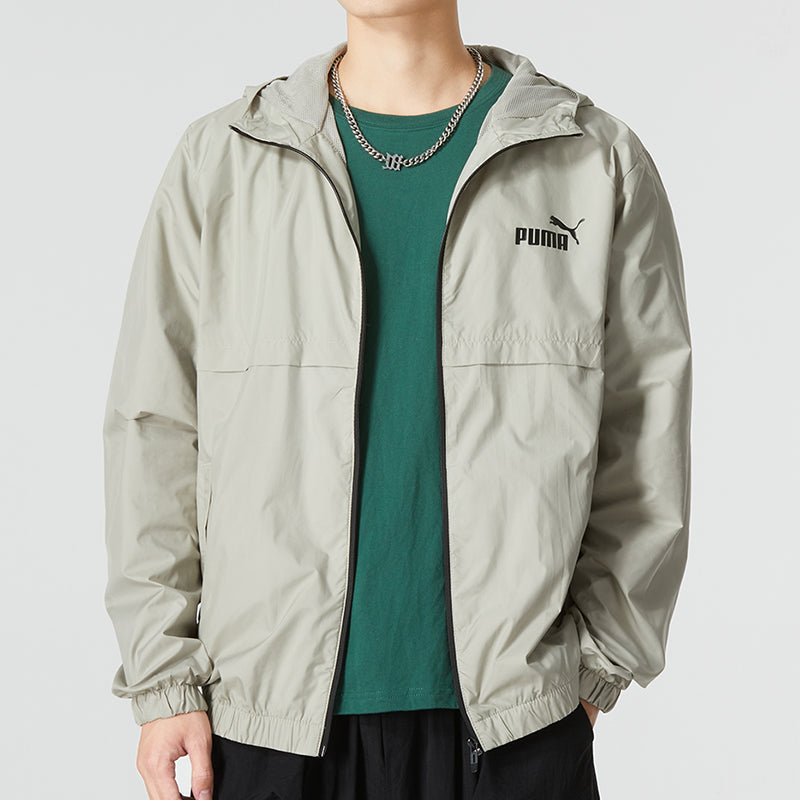 PUMA Ess Solid Windbreaker Logo 'Grey' 849462-68
