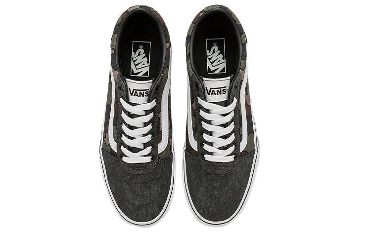 Vans Ward Low Top Casual Skate Shoes Gray Green Camouflage 'Gray Green Brown' VN0A5HTSBLK