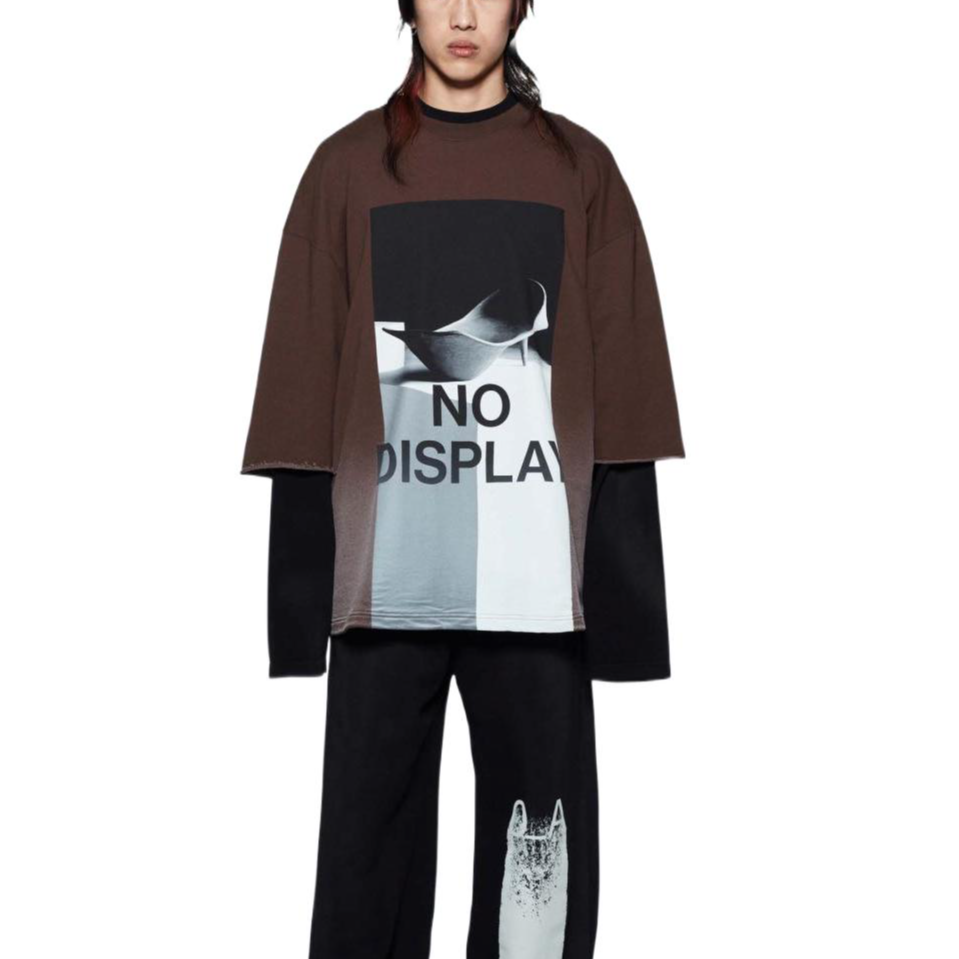A-COLD-WALL* No Display Oversized T-shirt 'Brown' ACWMW105-BROWN