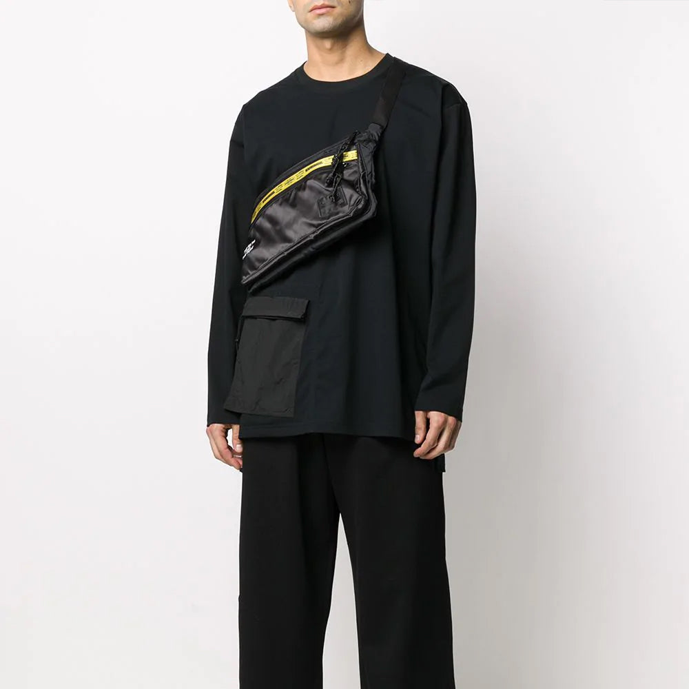 Men's Y-3 TRVL LS TEE Sports Long Sleeves Black T-Shirt FN3431