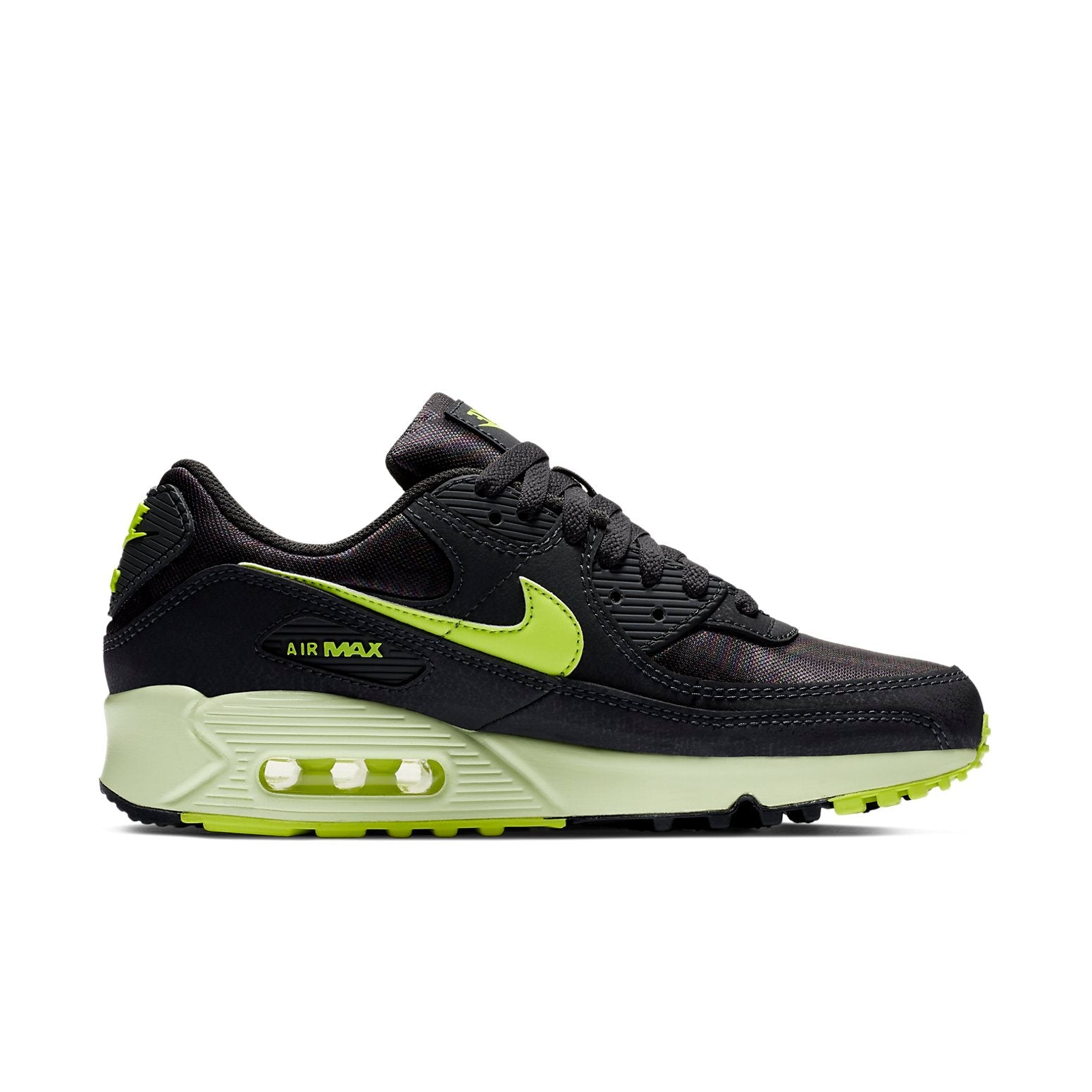 (WMNS) Nike Air Max 90 'Dark Smoke Grey Volt' CZ0378-001