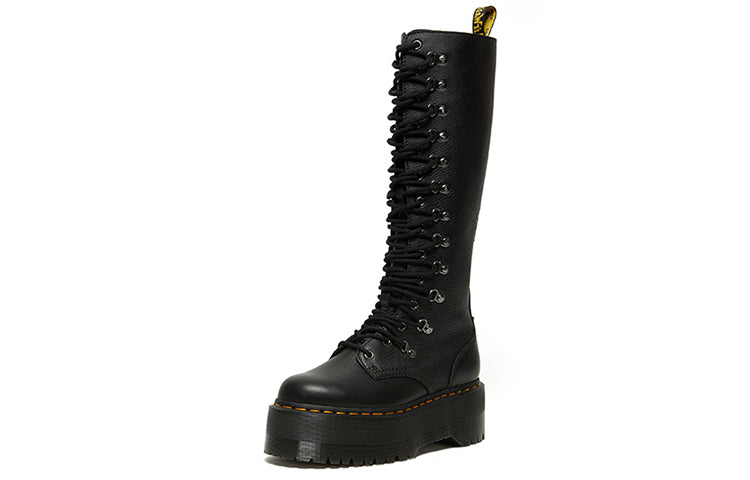 (WMNS) Dr.Martens 1B60 Max Hardware Leather Extra High Boots 'Black' 26899001