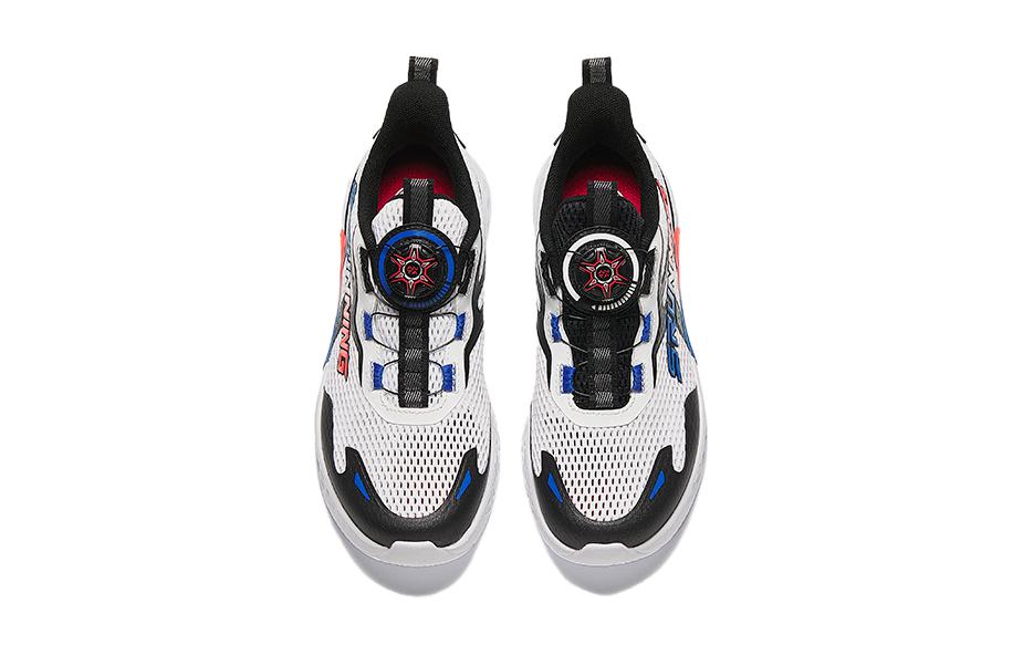 (GS) ANTA Running Series Sneakers 'White Black with Red Blue' A312425515-3