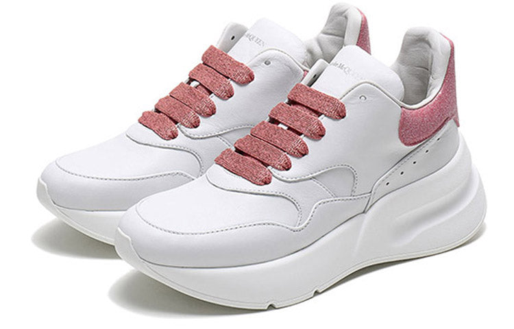 (WMNS) Alexander McQueen Sprint Runner Shoes 'White Pink' 586410WHXI59026