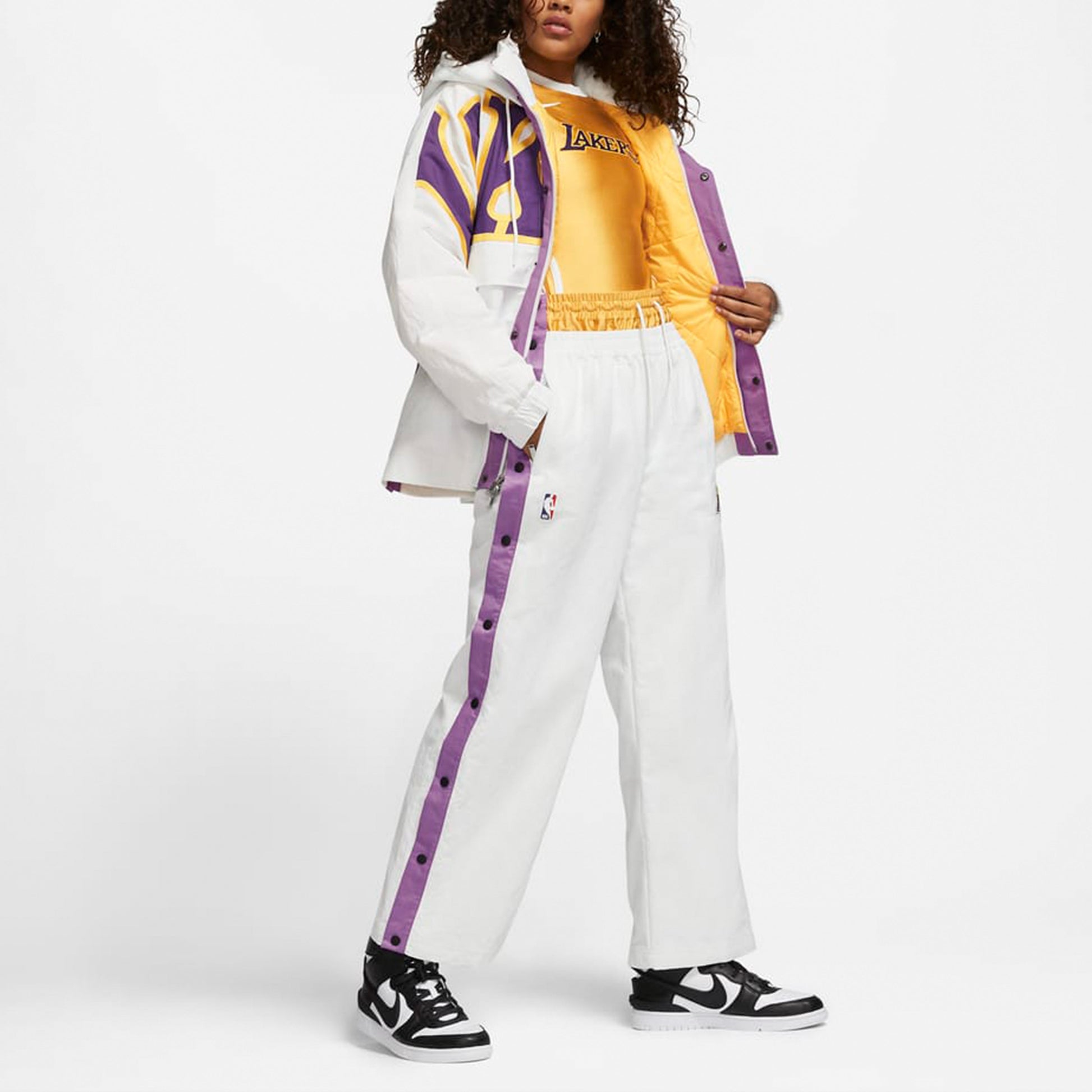 (WMNS) Nike x AMBUSH NBA Lakers Top 'Mineral Gold' DB9568-723