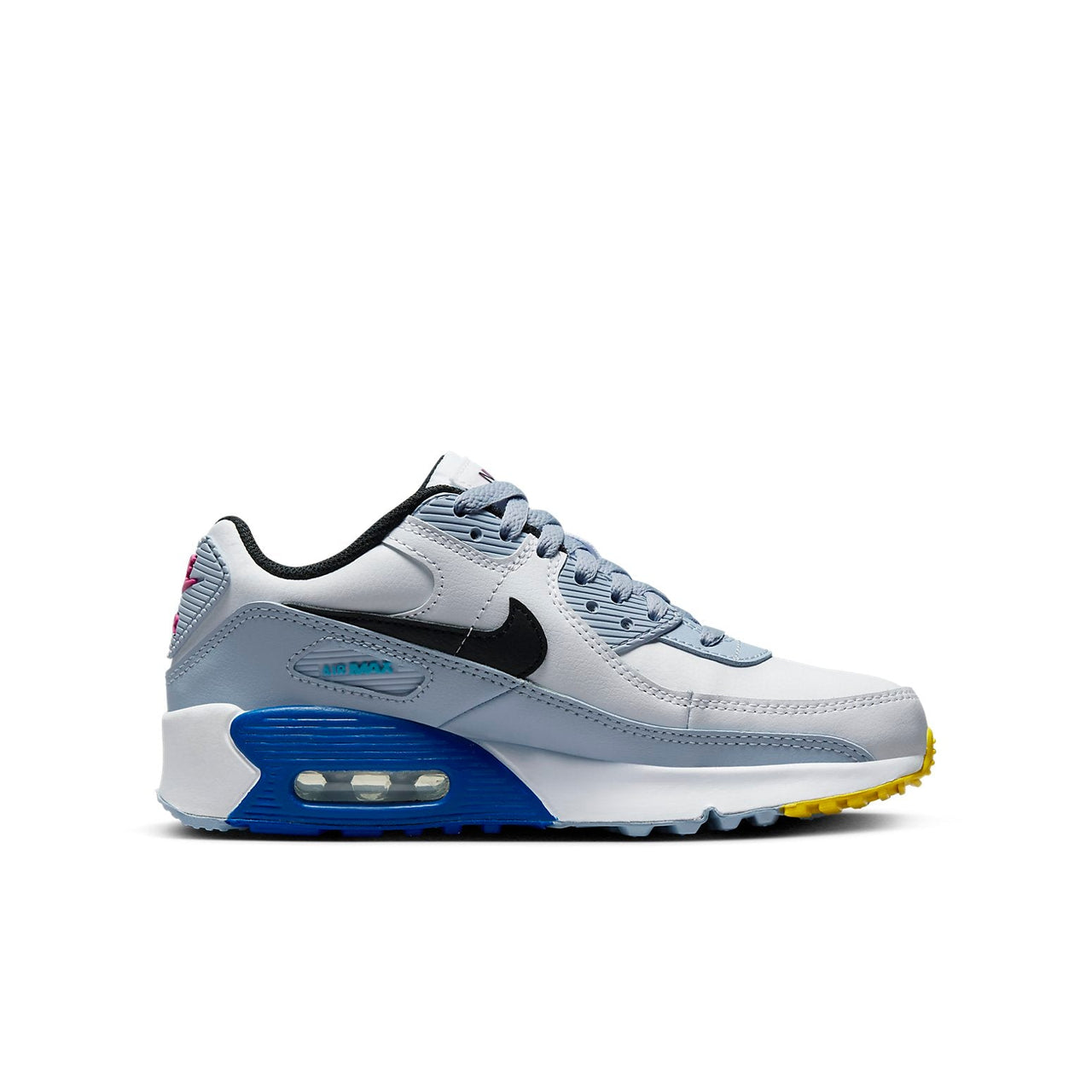 (GS) Nike Air Max 90 Leather 'White Blue Whisper' DV3607-101
