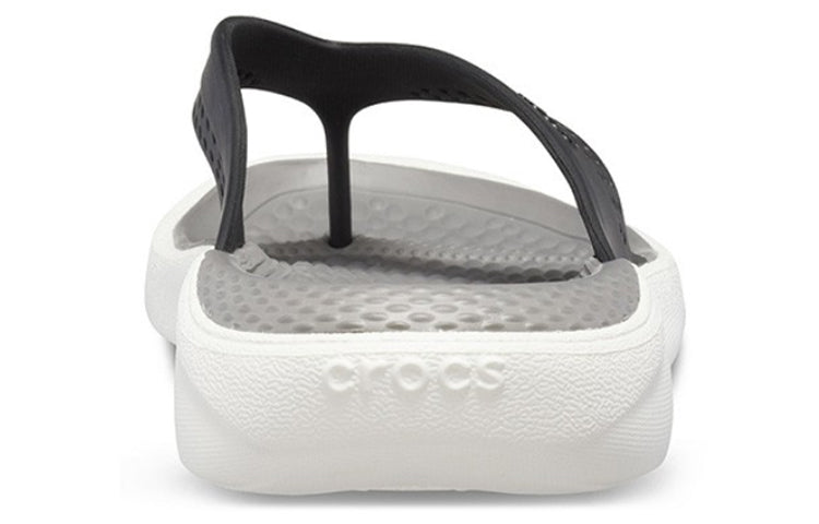 Crocs LiteRide Beach Flip-Flops Black Gray 'Black Grey' 205182-05M