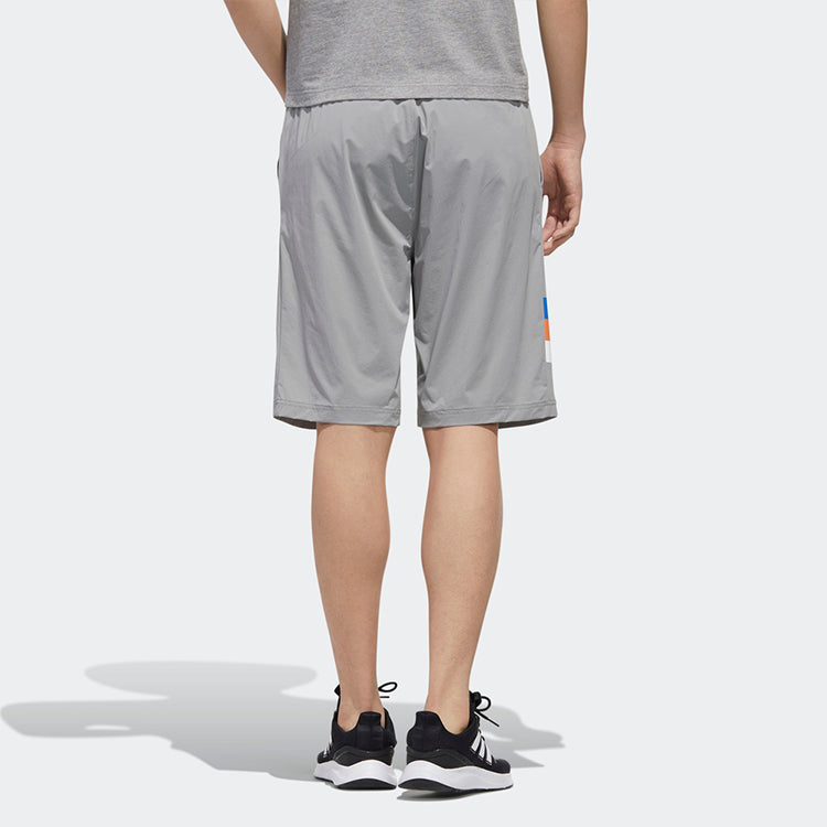 adidas neo Stripe Casual Sports Shorts Gray FP7347