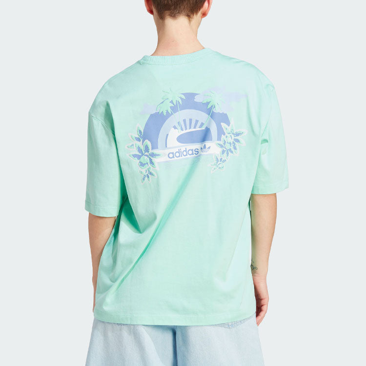 (WMNS) adidas Island Club Graphic Tee 'Green' IT8156