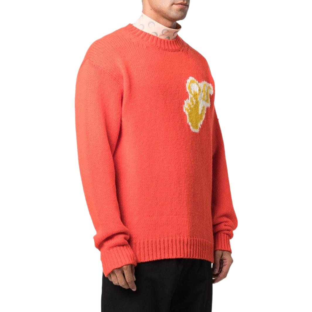 Off-White Hands Off intarsia jumper OMHE085F21KNI0012018