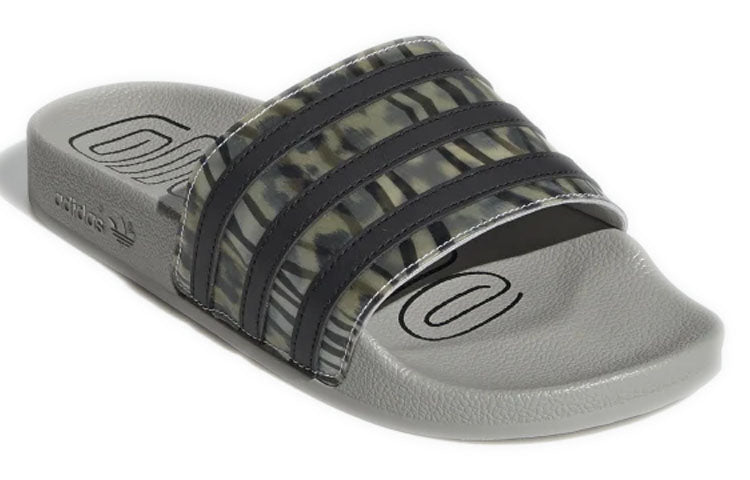 (WMNS) adidas originals Adilette 'Black Grey' EF5533