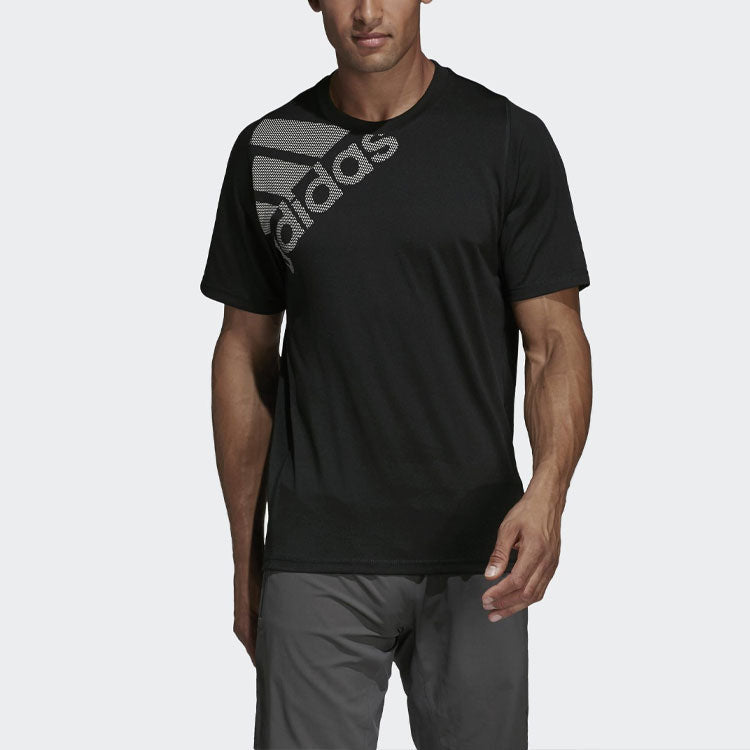 adidas Fl_spr Gf Training Sports Printing Logo Short Sleeve Black DU0902