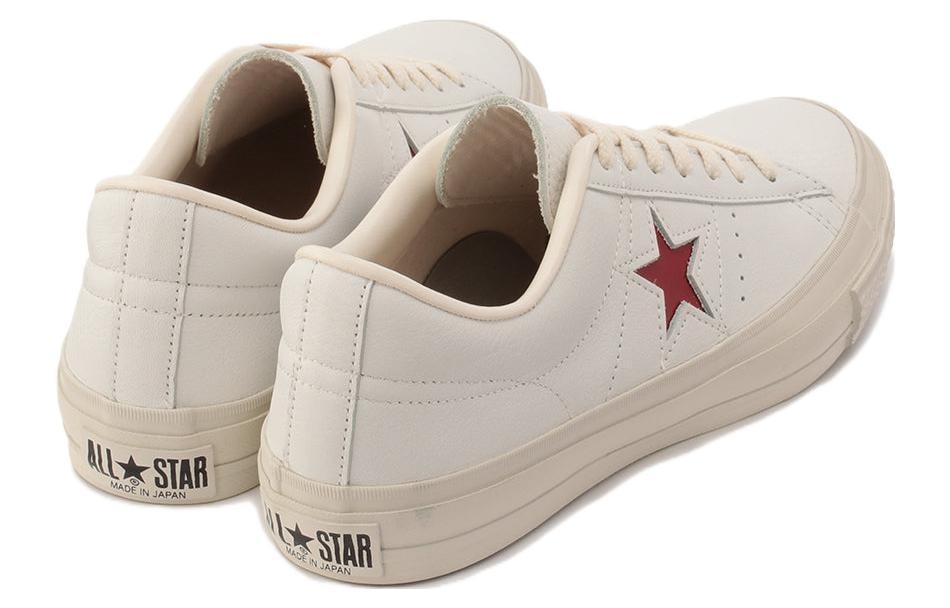 Converse one star J EB LEATHER 'White Crimson Red' 35200470