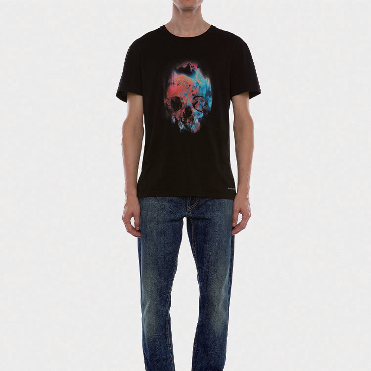 Alexander McQueen Men's Sprayed Skull Black 595650QOZ600901