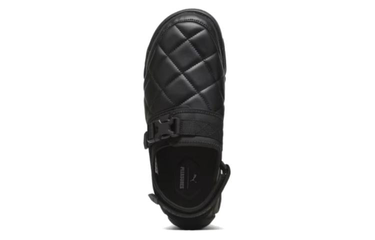 PUMA x PLEASURES TS-01 Quilt Sandals 'Black' 396202-01