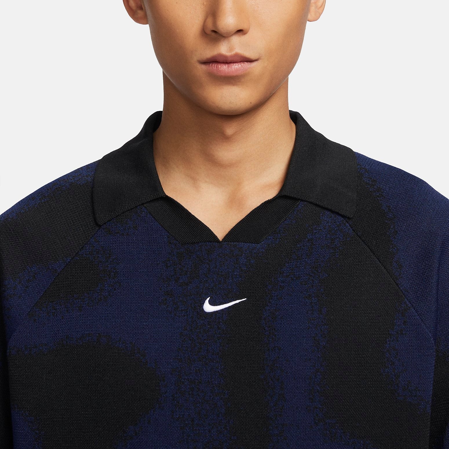 Nike Culture Knit Long-Sleeve Soccer Sweater 'Navy' FD7285-410