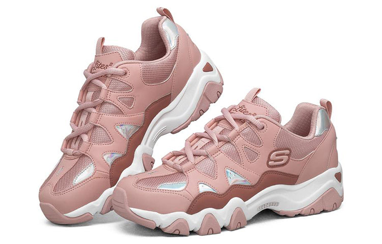 (WMNS) Skechers D Lites 2.0 Low-Top Running Shoes Pink 66666312-MVE