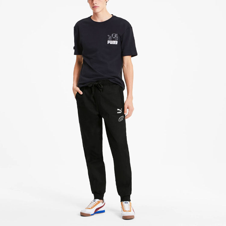 PUMA x Tyakasha Track Pants 'Black White' 595560-01