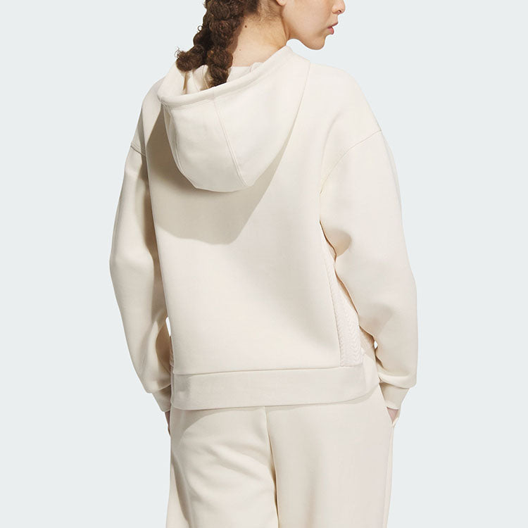 (WMNS) adidas Lounge Hooded Sweatshirt 'Off White' IP0756