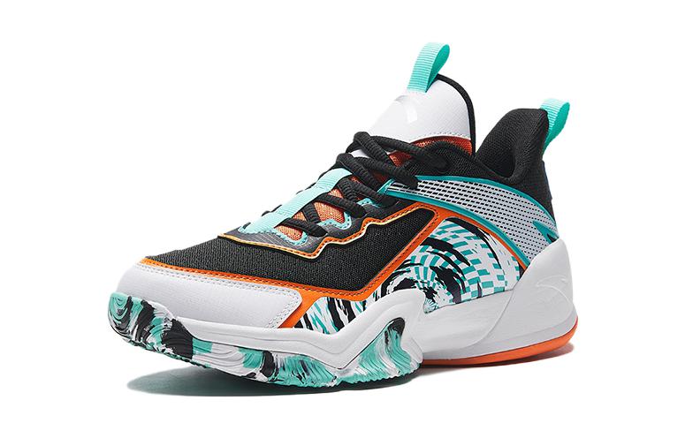 (GS) ANTA Basketball Shoes 'White Black Blue' A312331142-1