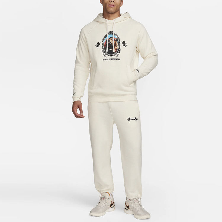 Nike Lebron Pullover Fleece Hoodie 'Phantom Heather Black' FB7124-027
