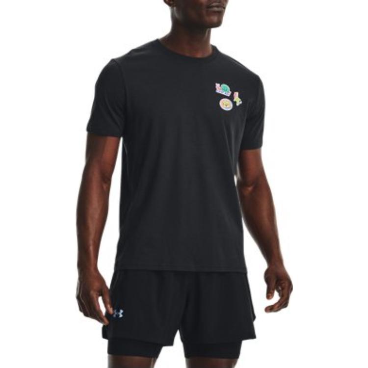 Under Armour Easy Day Stickers T-shirt 'Black' 1374010-001
